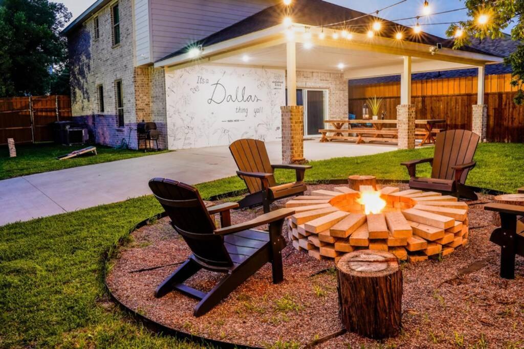 Dallas 4Br Large Yard W Hot Tub , Fire Pit And Basketball Hoop Exteriér fotografie